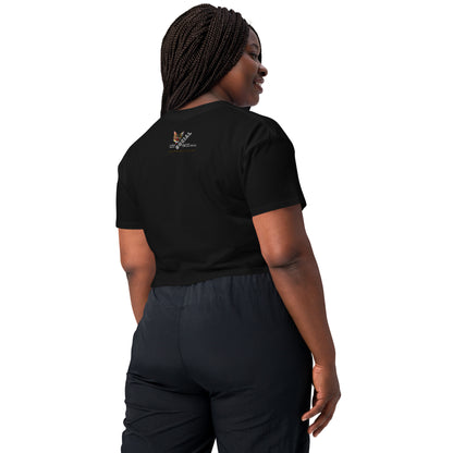 crop top black women cat portal