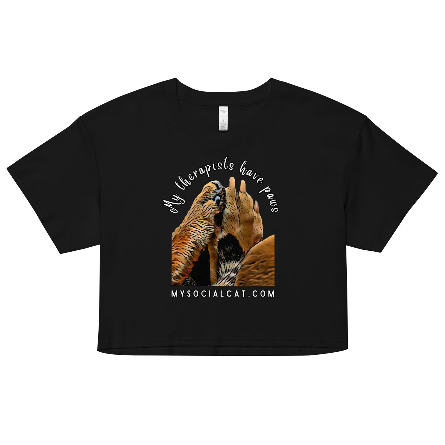 My Therapists Have Paws Women’s Crop Top