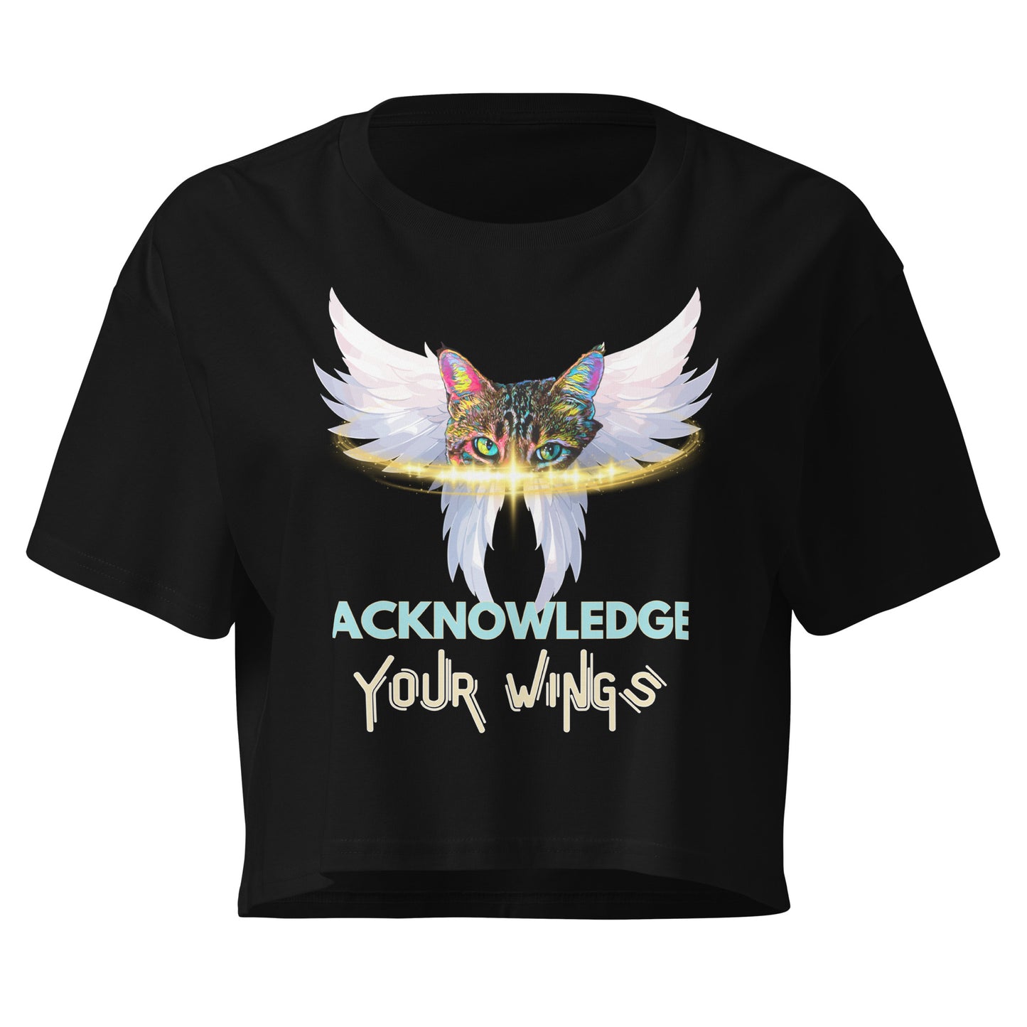 acknowledge your wings crop top