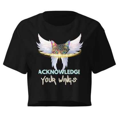 acknowledge your wings crop top