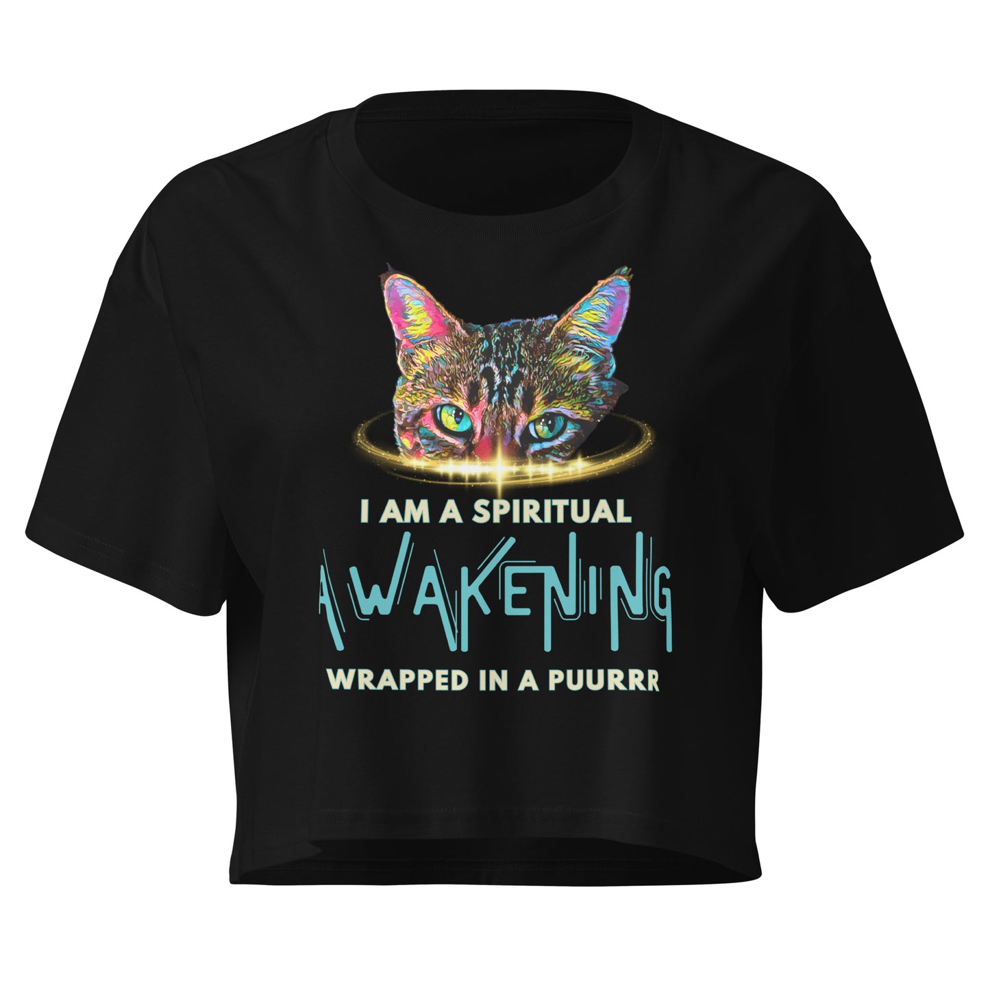 crop top black cat awakening