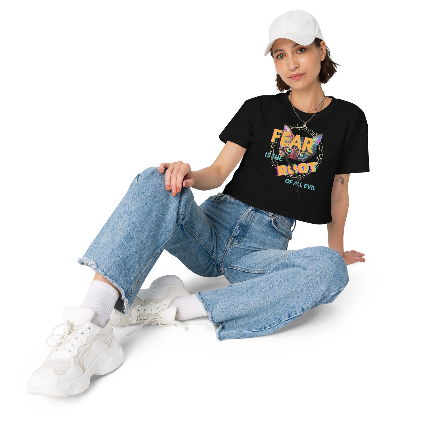 crop top women's fear is root of all evil