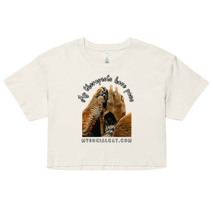 My Therapists Have Paws Women’s Crop Top