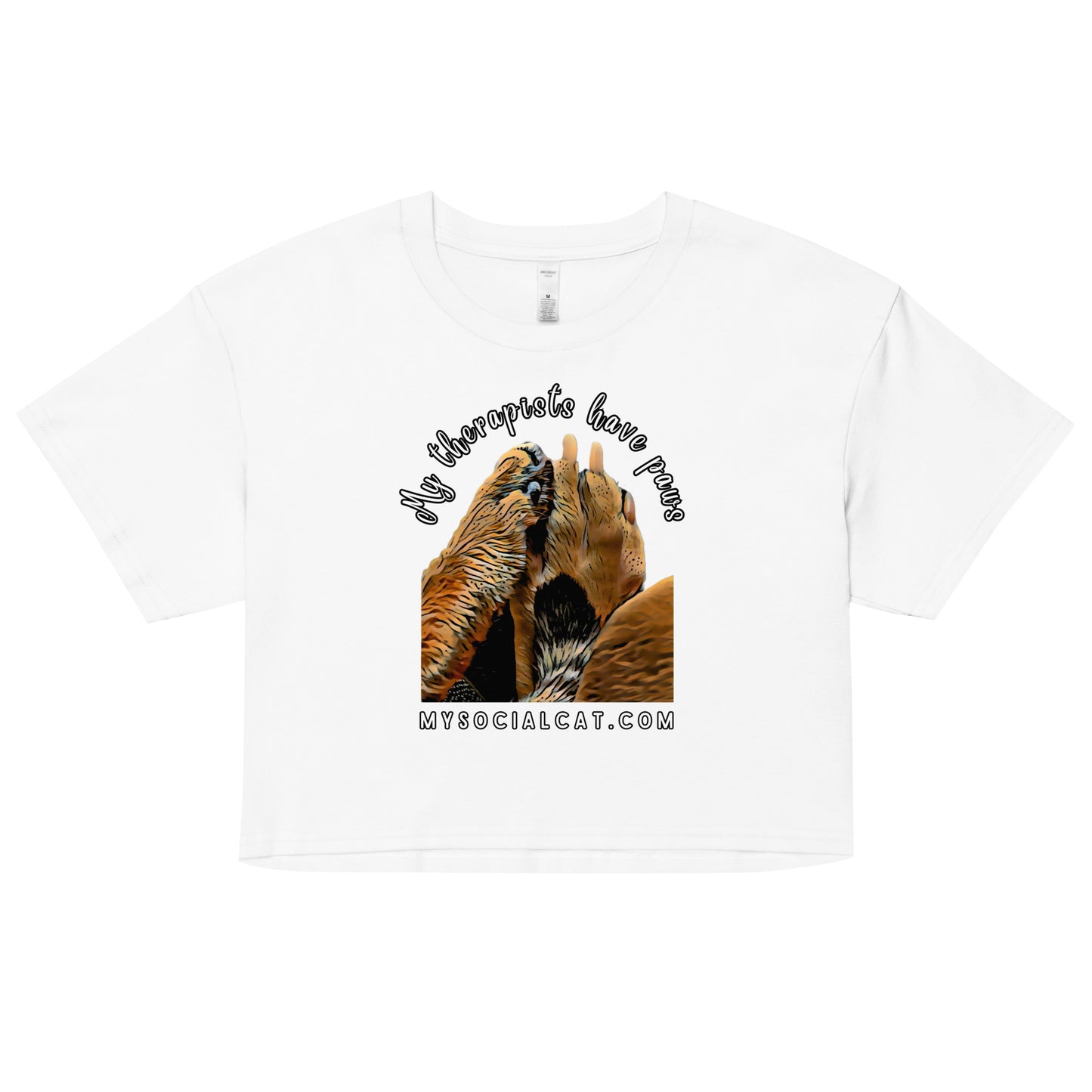 My Therapists Have Paws Women’s Crop Top