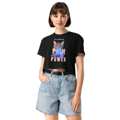 Women’s crop top - My Social Cat Bonafide Boutique LLCWomen’s crop topcrop topMy Social Cat Bonafide Boutique LLCBlackSalchemizecrop