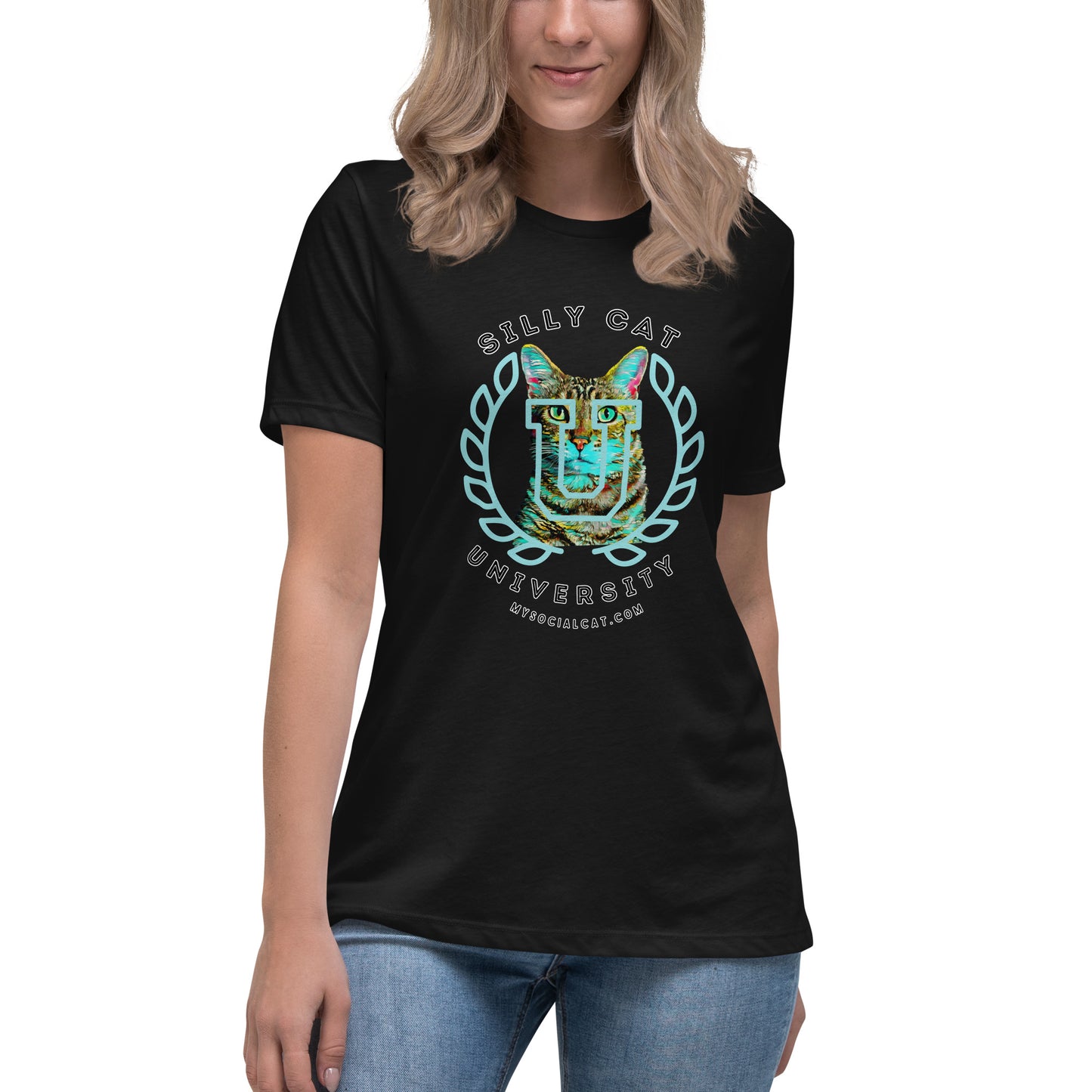 Silly Cat Women's Relaxed Tee