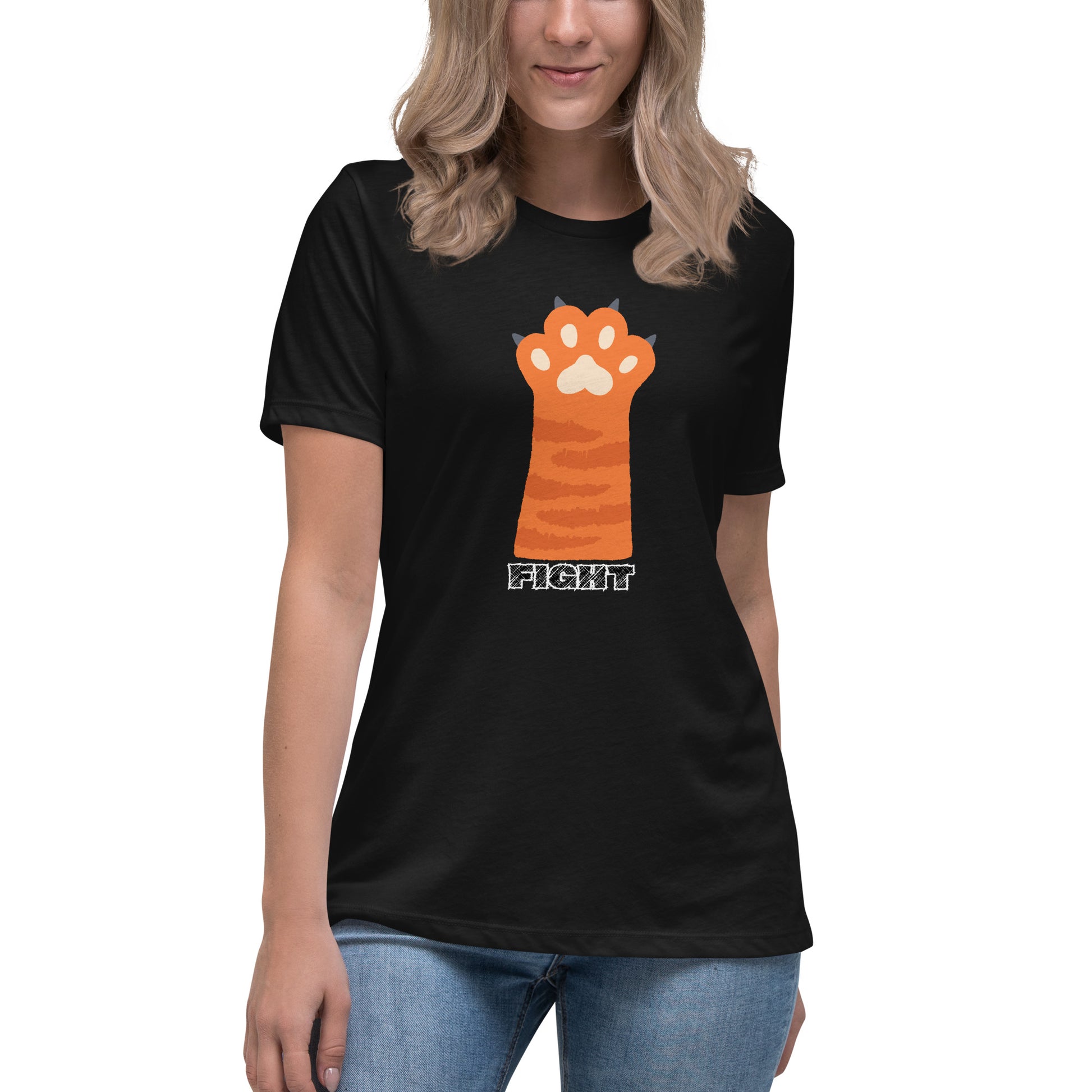 womens-relaxed-t-shirt-black-front-669f418b524f0