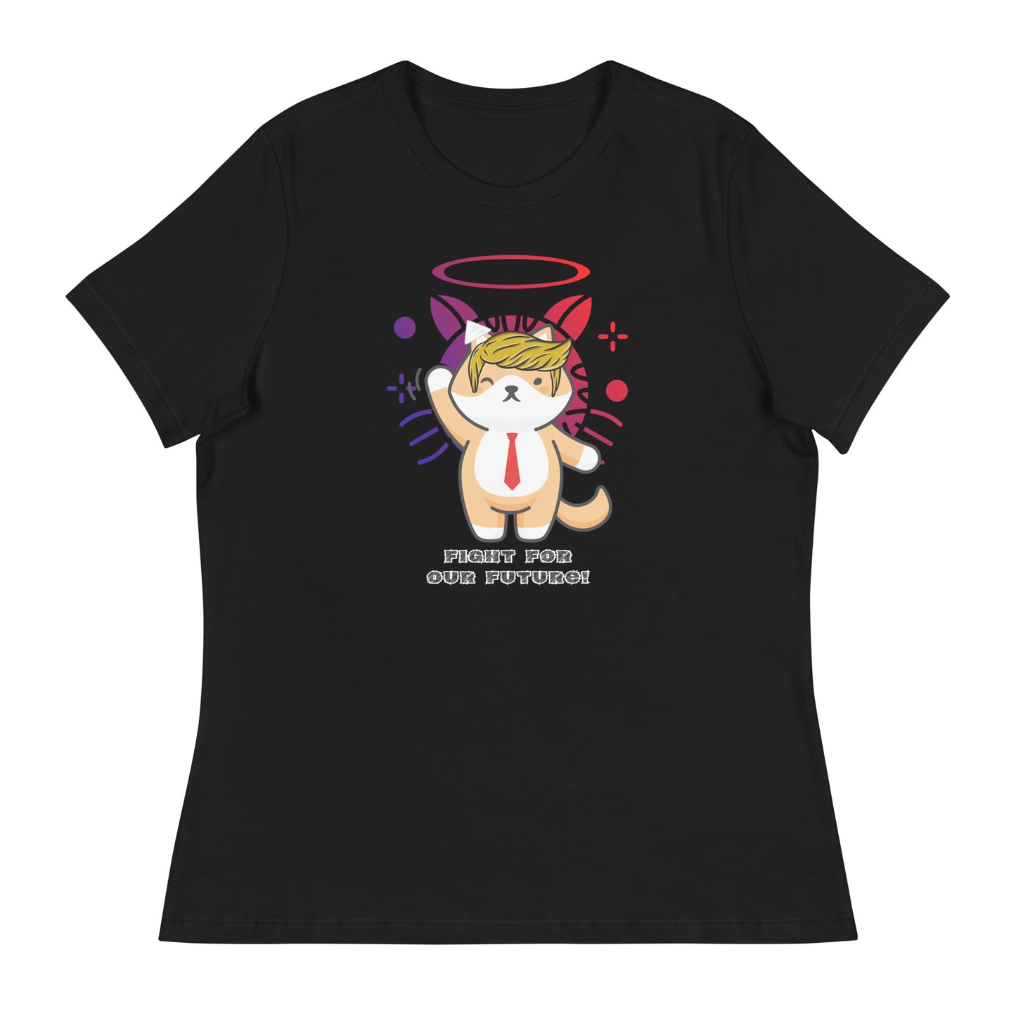 womens-relaxed-t-shirt-black-front-66a0433c61118