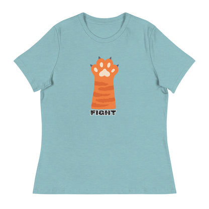 womens-relaxed-t-shirt-heather-blue-lagoon-front-669f36f796ffe