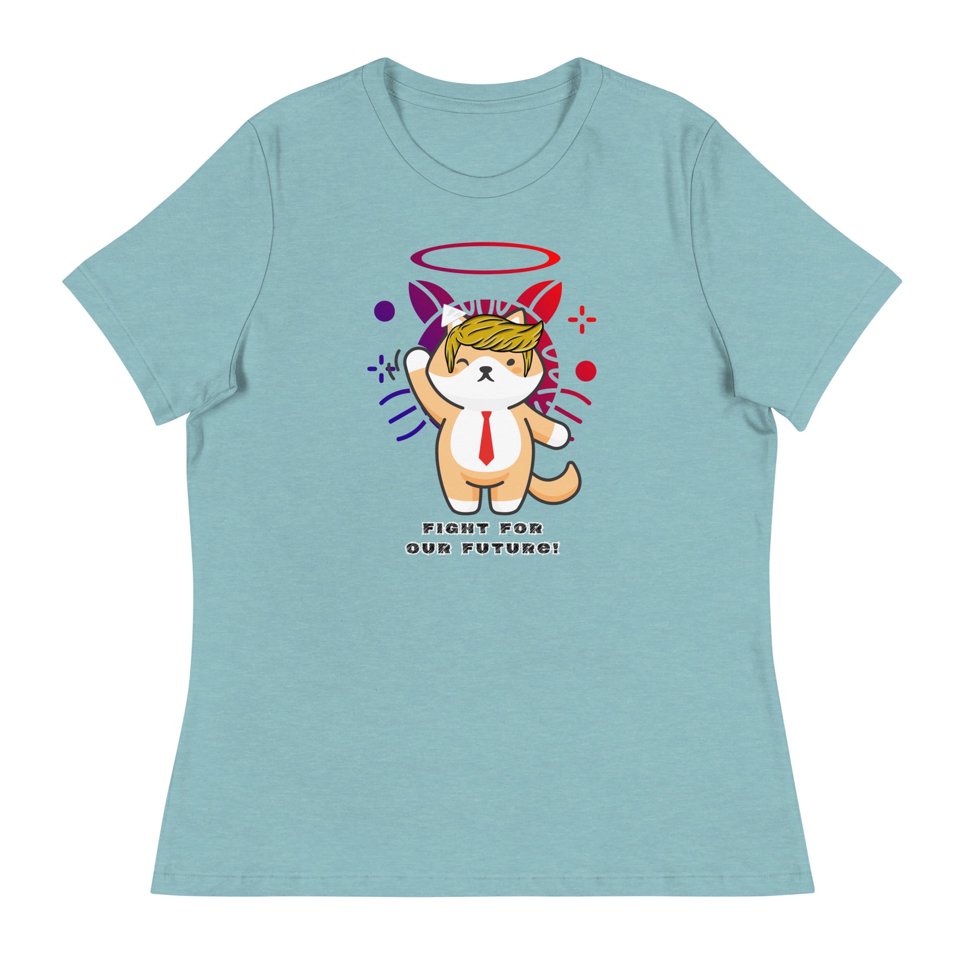 womens-relaxed-t-shirt-heather-blue-lagoon-front-66a0433c69bfe