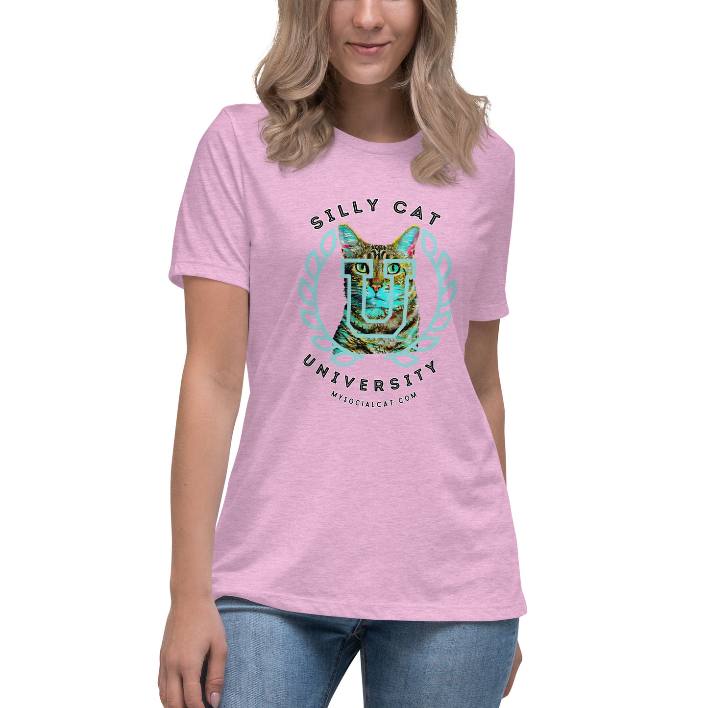 Silly Cat Women's Relaxed Tee