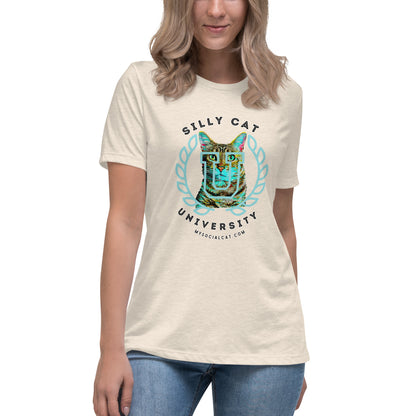 Silly Cat Women's Relaxed Tee