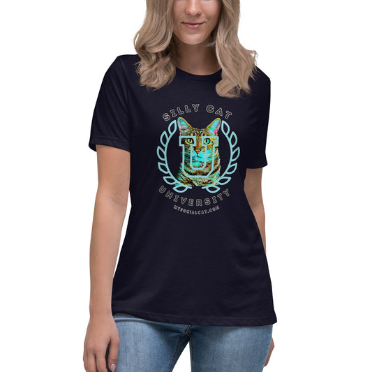 Silly Cat Women's Relaxed Tee