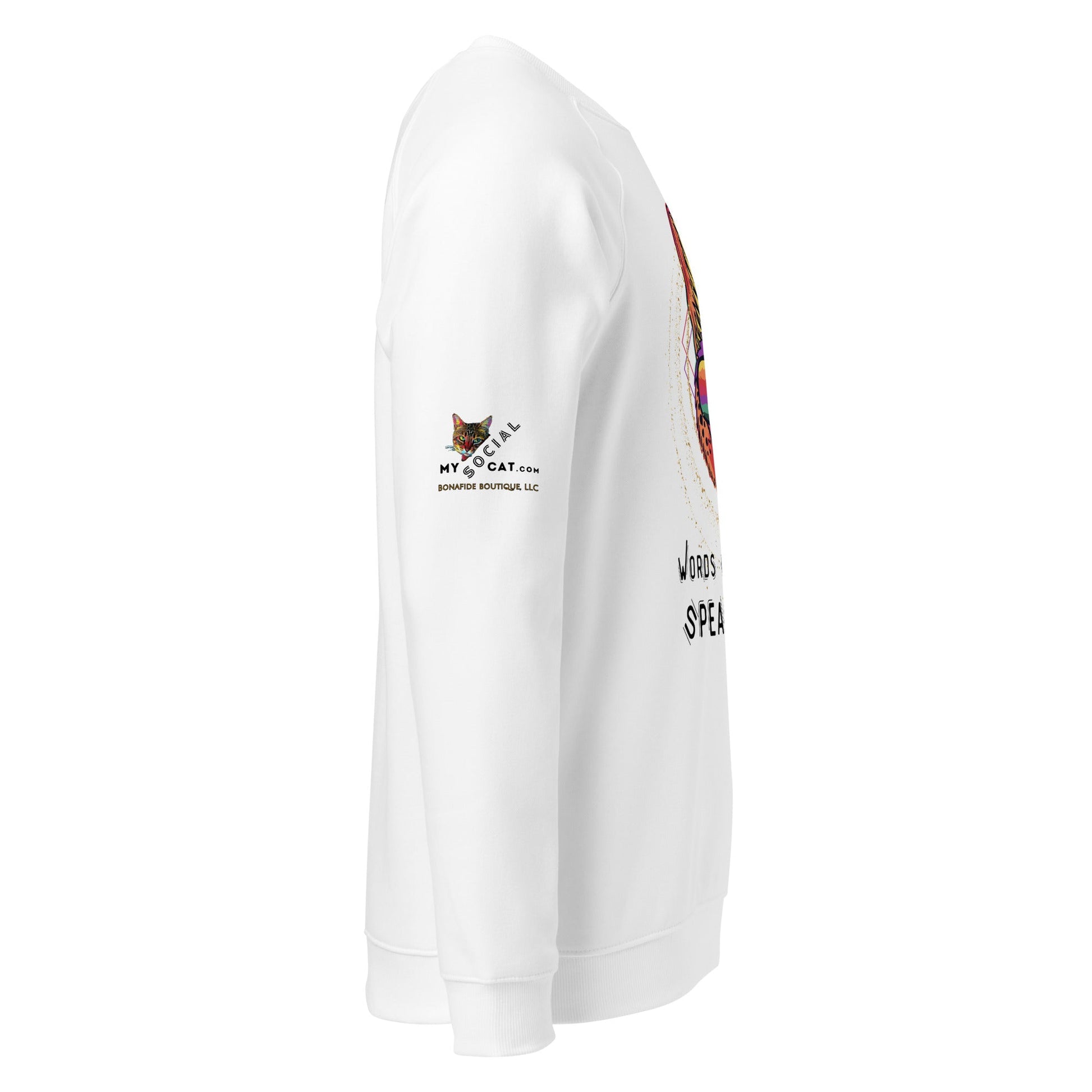 Words Cast Spells Unisex Organic Plush Sweatshirt - My Social Cat Bonafide Boutique LLCWords Cast Spells Unisex Organic Plush SweatshirtSweatshirtMy Social Cat Bonafide Boutique LLCXSmenspremium