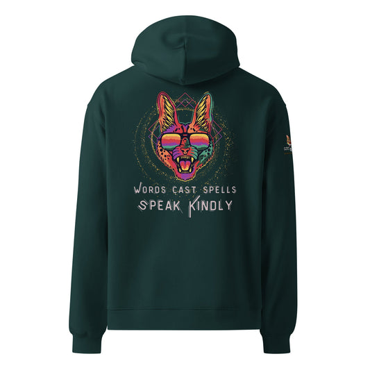 Words Cast Spells Unisex Plush Hoodie - My Social Cat Bonafide Boutique LLCWords Cast Spells Unisex Plush HoodieHooded sweatshirtMy Social Cat Bonafide Boutique LLCPine GreenShoodiemens