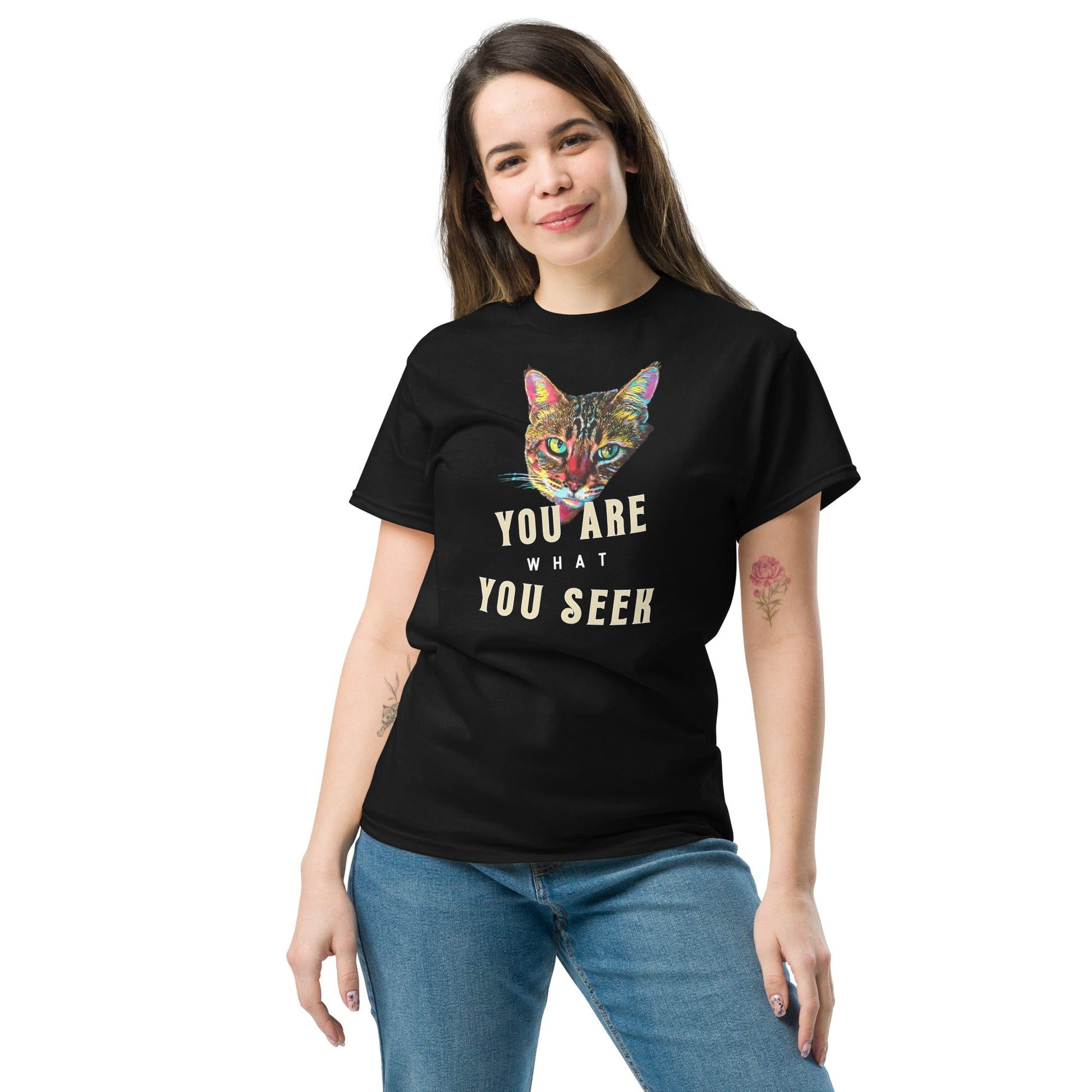 You Are What You Seek Unisex Classic Tee - My Social Cat Bonafide Boutique LLCYou Are What You Seek Unisex Classic TeeT-shirtMy Social Cat Bonafide Boutique LLCSarecat