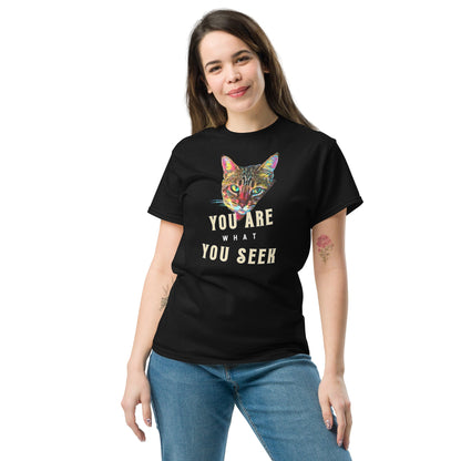 You Are What You Seek Unisex Classic Tee - My Social Cat Bonafide Boutique LLCYou Are What You Seek Unisex Classic TeeT-shirtMy Social Cat Bonafide Boutique LLCSarecat