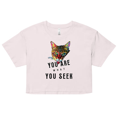You are What You Seek Women’s Crop Top - My Social Cat Bonafide Boutique LLCYou are What You Seek Women’s Crop Topcrop topMy Social Cat Bonafide Boutique LLCOrchidXSarecat