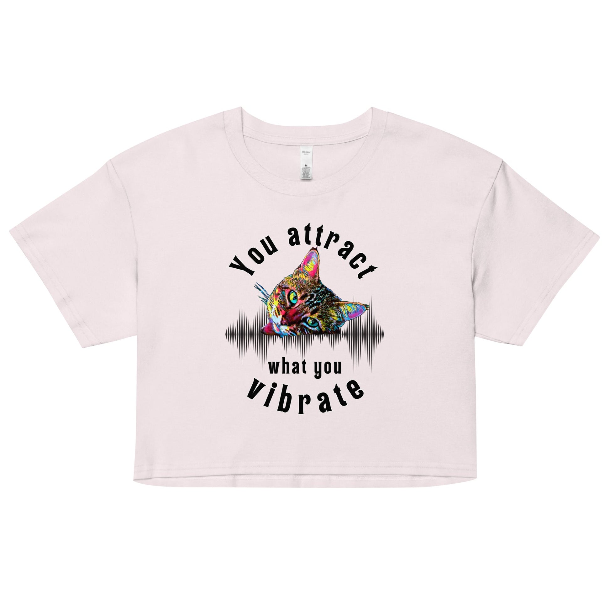 You Attract What You Vibrate Women’s Crop Top - My Social Cat Bonafide Boutique LLCYou Attract What You Vibrate Women’s Crop Topcrop topMy Social Cat Bonafide Boutique LLCOrchidXSattractcat