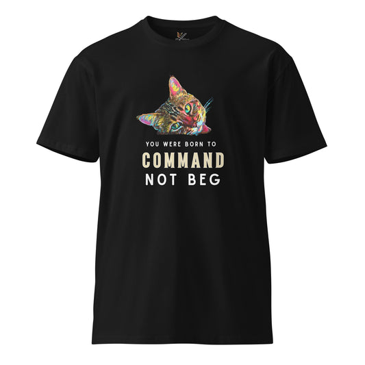 You Were Born to Command Not Beg Unisex Premium Tee - My Social Cat Bonafide Boutique LLCYou Were Born to Command Not Beg Unisex Premium TeeT-shirtMy Social Cat Bonafide Boutique LLCSbegcat