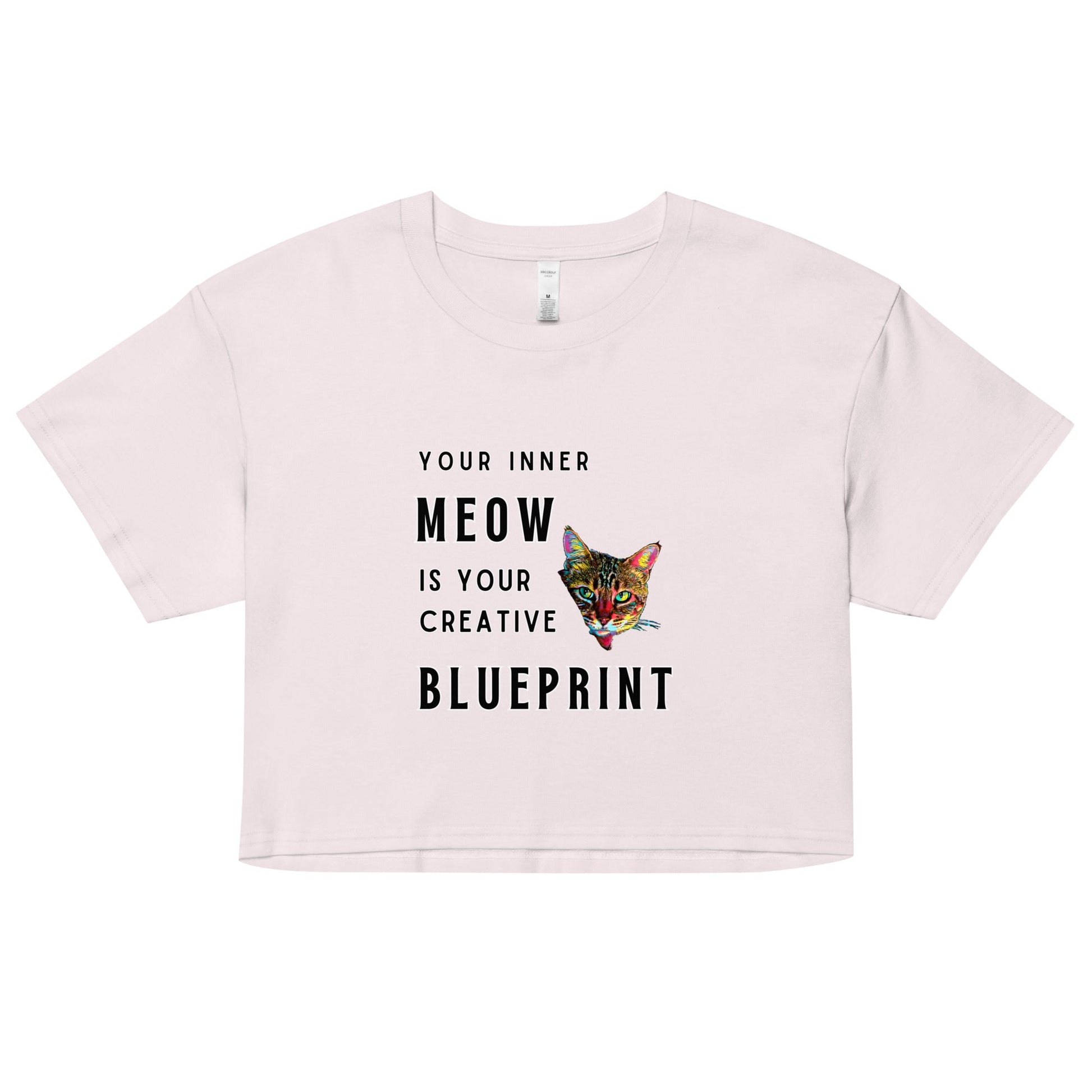 Your Inner Meow is Your Creative Blueprint Women’s Crop Top - My Social Cat Bonafide Boutique LLCYour Inner Meow is Your Creative Blueprint Women’s Crop Topcrop topMy Social Cat Bonafide Boutique LLCOrchidXSblueprintcat