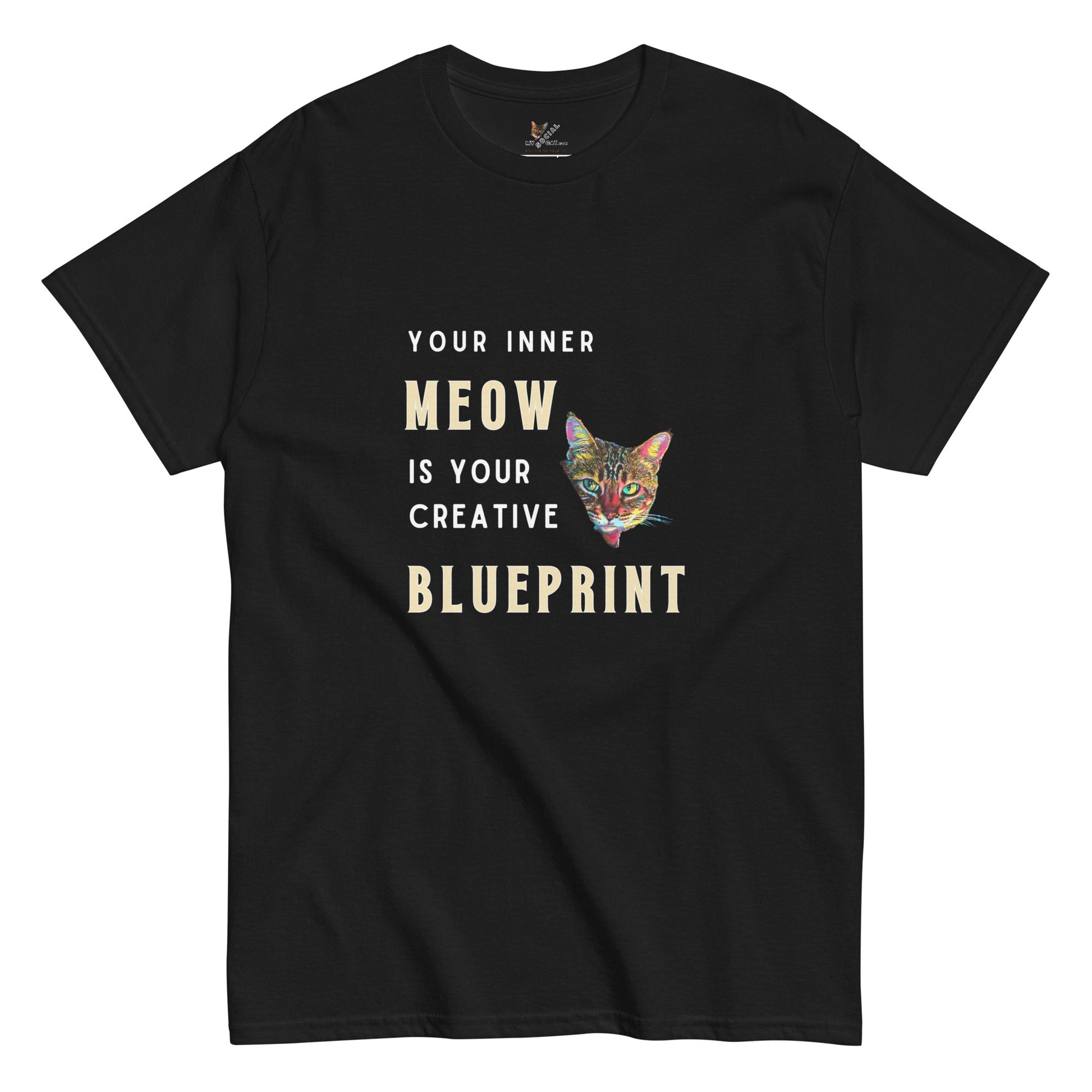 Your Inner Meow Unisex Classic Tee - My Social Cat Bonafide Boutique LLCYour Inner Meow Unisex Classic TeeT-shirtMy Social Cat Bonafide Boutique LLCBlackSblueprintcat