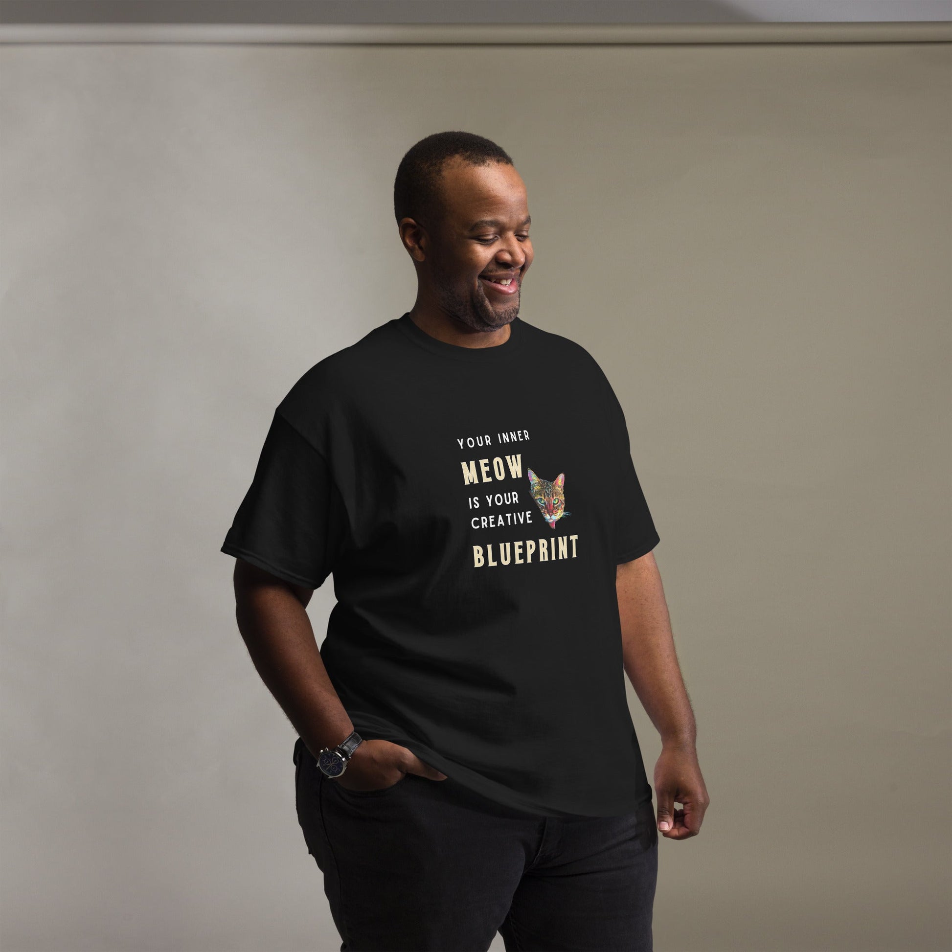 Your Inner Meow Unisex Classic Tee - My Social Cat Bonafide Boutique LLCYour Inner Meow Unisex Classic TeeT-shirtMy Social Cat Bonafide Boutique LLCBlackSblueprintcat