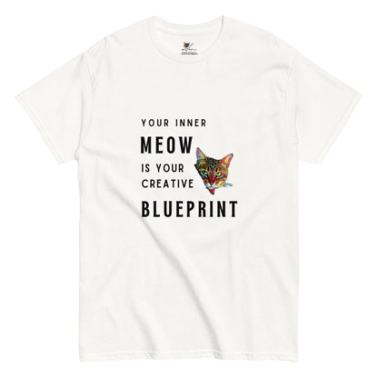 Your Inner Meow Unisex Classic Tee - My Social Cat Bonafide Boutique LLCYour Inner Meow Unisex Classic TeeT-shirtMy Social Cat Bonafide Boutique LLCWhiteSblueprintcat