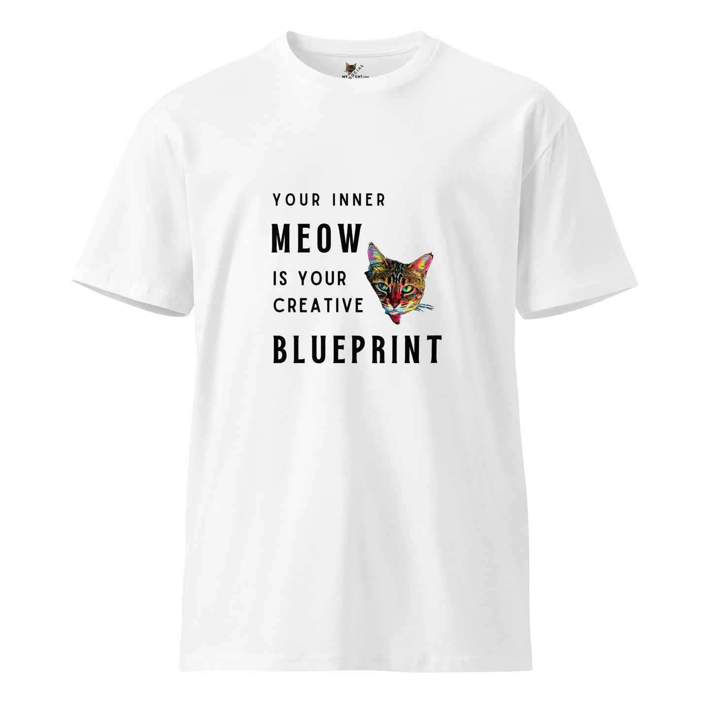 Your Inner Meow Unisex Premium Tee - My Social Cat Bonafide Boutique LLCYour Inner Meow Unisex Premium TeeT-shirtMy Social Cat Bonafide Boutique LLCWhiteSblueprintcat