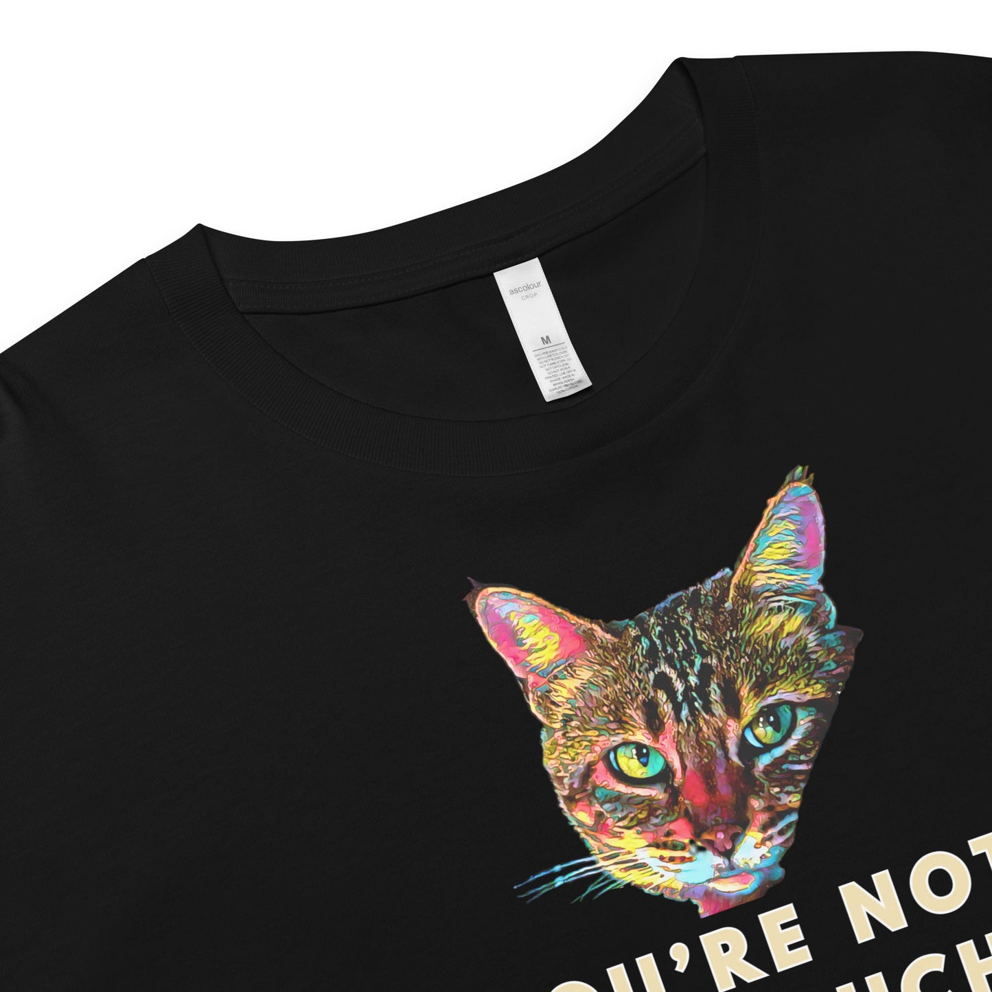 You're Not Too Much Women’s Crop Top - My Social Cat Bonafide Boutique LLCYou're Not Too Much Women’s Crop Topcrop topMy Social Cat Bonafide Boutique LLCBlackXScatenough
