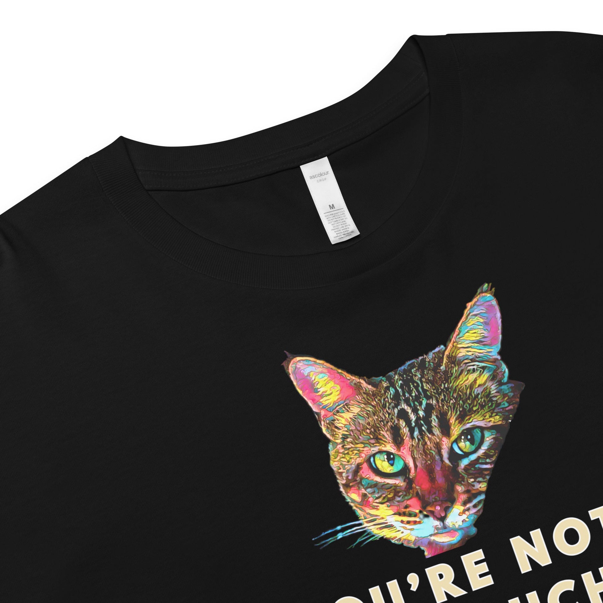 You're Not Too Much Women’s Crop Top - My Social Cat Bonafide Boutique LLCYou're Not Too Much Women’s Crop Topcrop topMy Social Cat Bonafide Boutique LLCBlackXScatenough