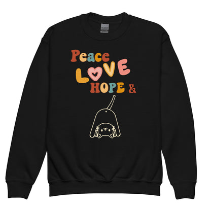 Peace Love Hope Youth Crewneck Sweatshirt