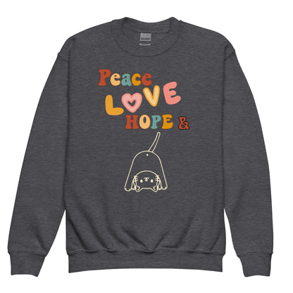 Peace Love Hope Youth Crewneck Sweatshirt