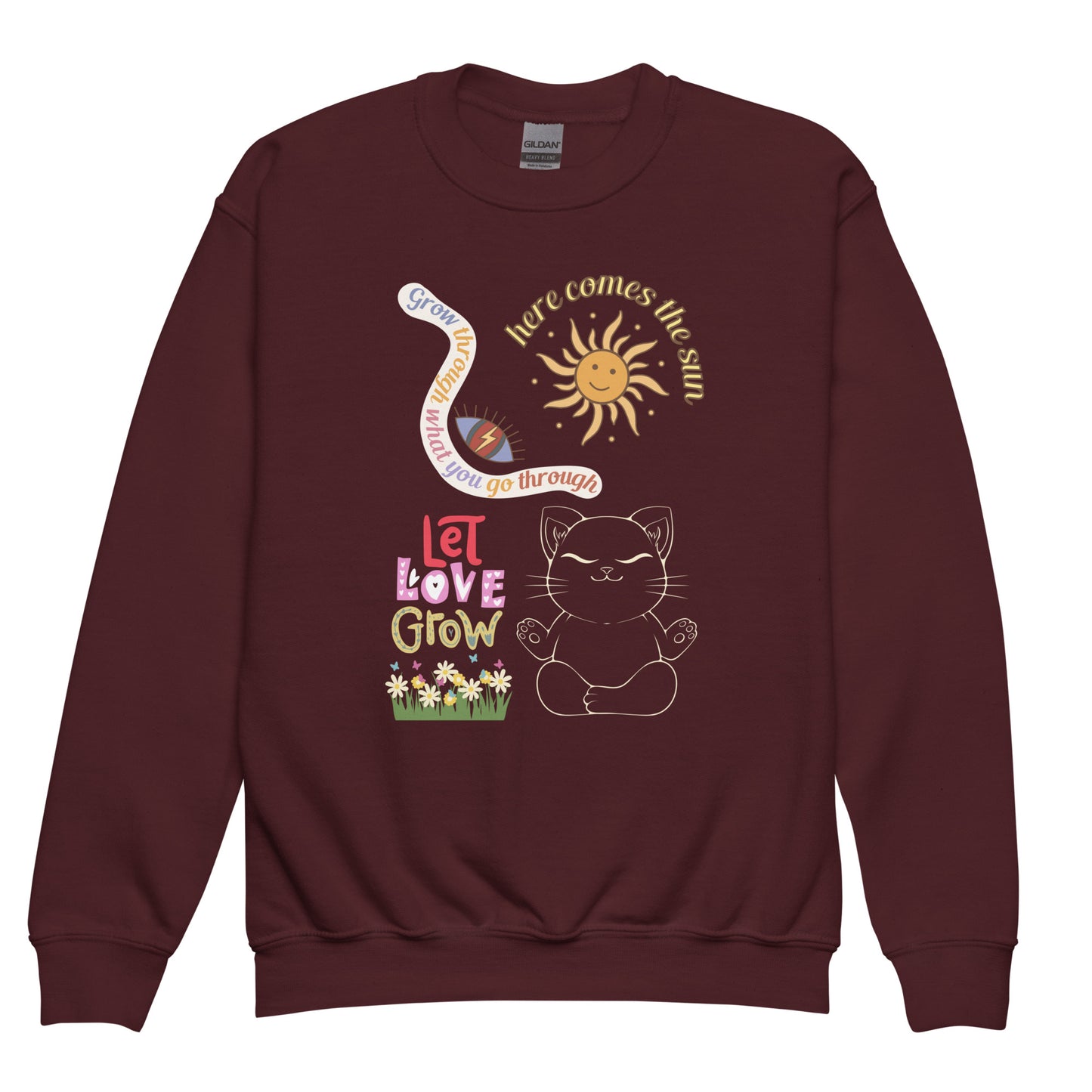 Let Love Grow Youth Crewneck Sweatshirt