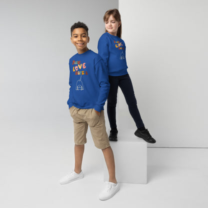 Peace Love Hope Youth Crewneck Sweatshirt