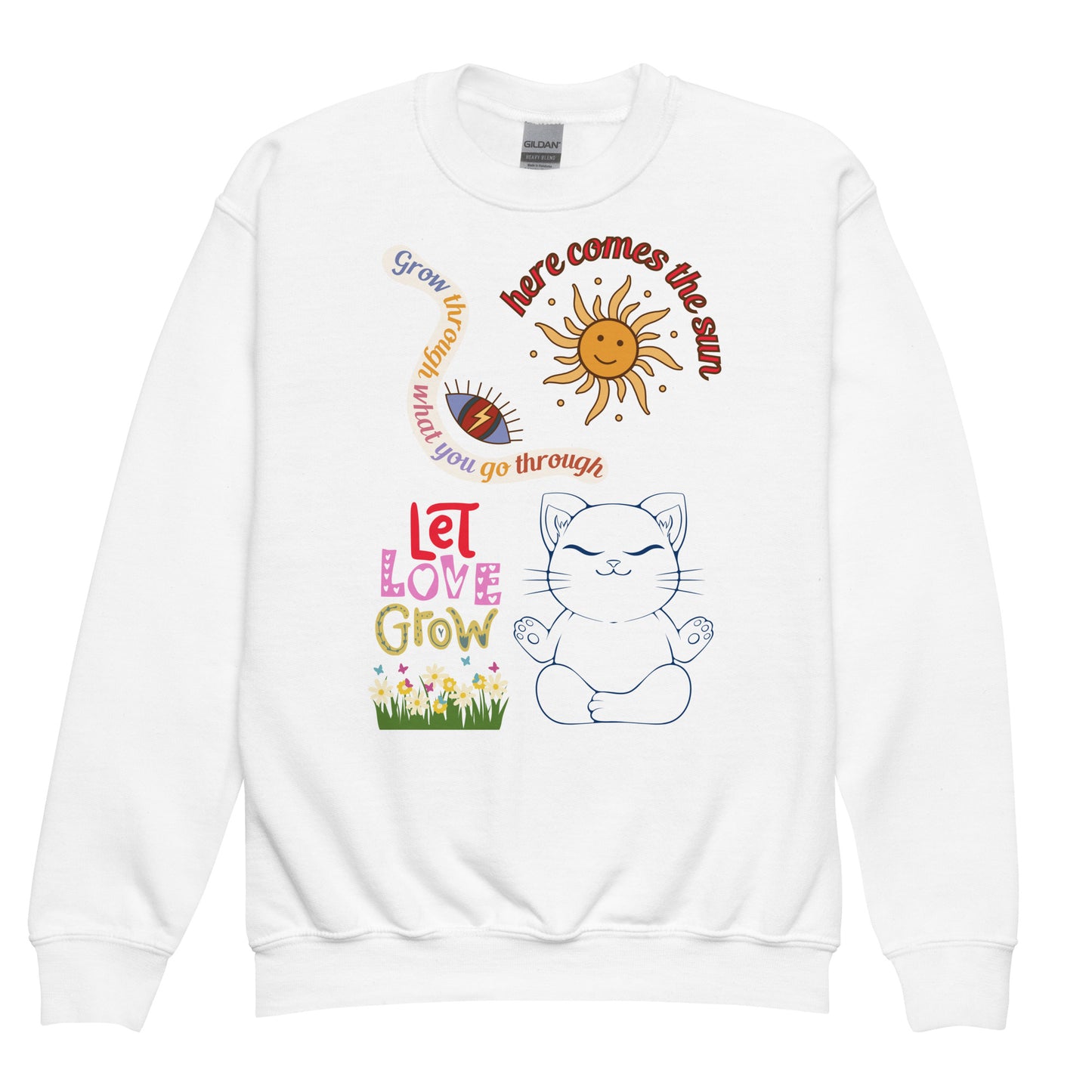 Let Love Grow Youth Crewneck Sweatshirt